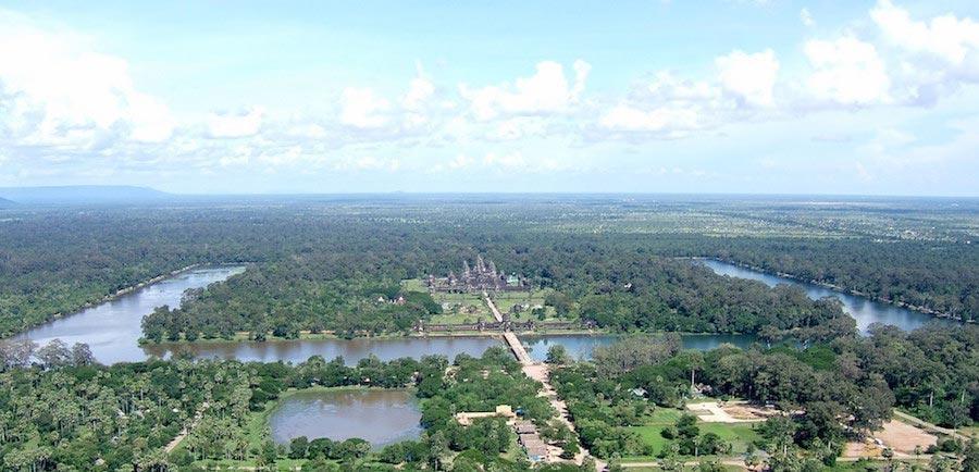 vista aerea del complejo de angkpr wat