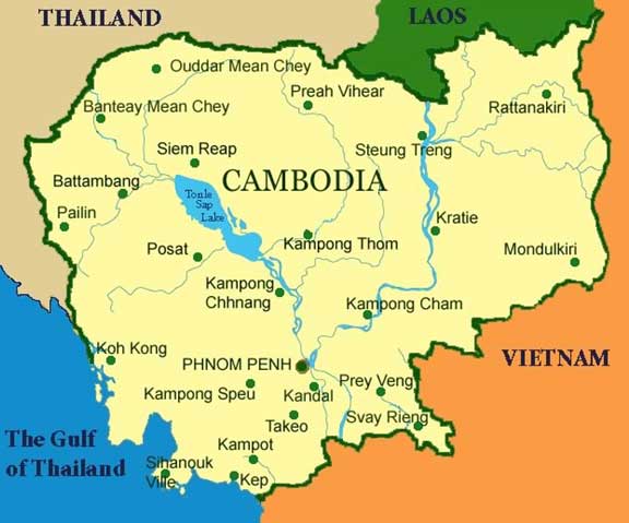 mapa de camboya